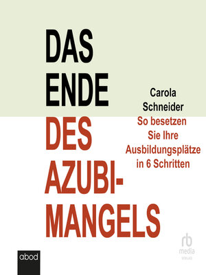 cover image of Das Ende des Azubimangels